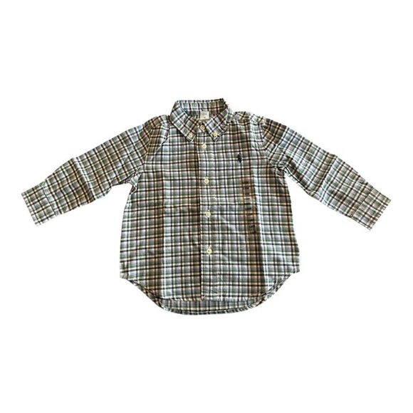 Ralph Lauren Boys Plaid Button Down Shirt - 18M - Picture 1 of 6